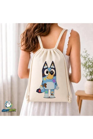 Bluey Büzgülü Keten Çanta C032
