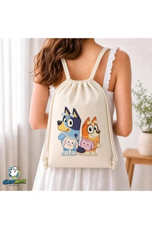 Bluey Büzgülü Keten Çanta C035