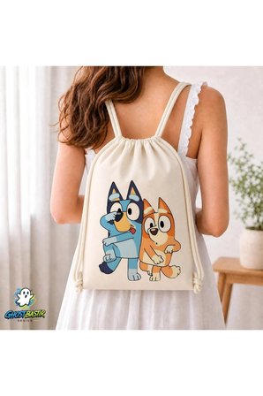 Bluey Büzgülü Keten Çanta C039