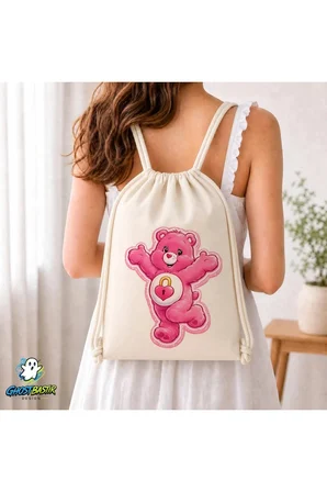 CareBears Büzgülü Keten Çanta C058