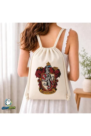 Harry Potter Büzgülü Keten Çanta C107