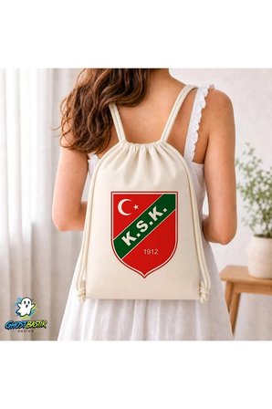 Karşıyaka Spor Kulübü Büzgülü Keten Çanta C133
