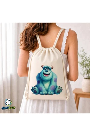 Monsters Büzgülü Keten Çanta C201