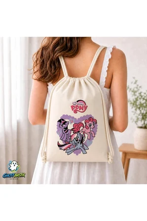 My Little Pony Büzgülü Keten Çanta C204