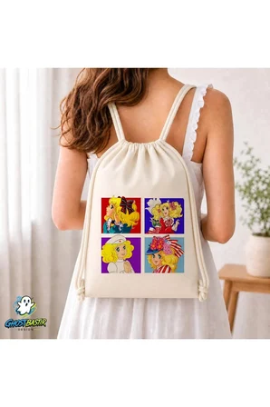 Şeker Kız Candy Büzgülü Keten Çanta C230