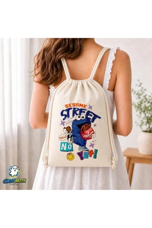 Susam Sokağı Büzgülü Keten Çanta C294