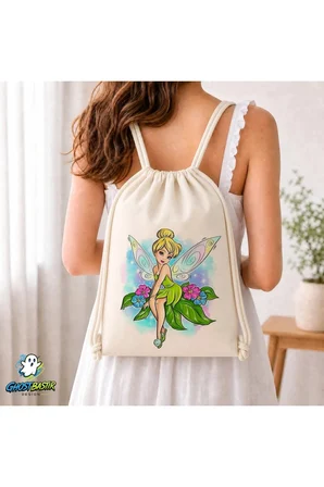 Tinker Bell Büzgülü Keten Çanta C337