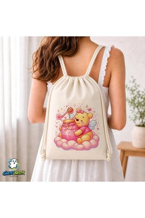 Winnie The Pooh Büzgülü Keten Çanta C370
