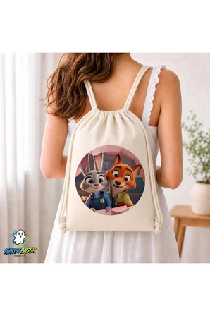 Zootropolis Büzgülü Keten Çanta C382