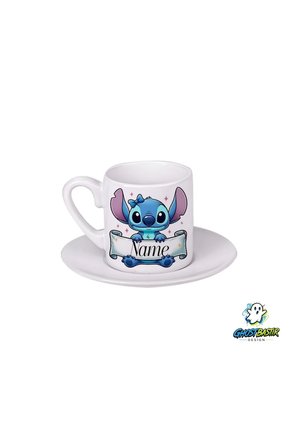 Kişiye Özel Stitch Türk Kahvesi Fincanı 0143