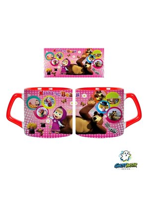 GHOSTBASTIR DESIGN Maşa ile Koca Ayı Kupa Bardak | Tek Adet 0886