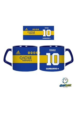 GHOSTBASTIR DESIGN Tevez 10 no. Kupa Bardak | Tek Adet 0916