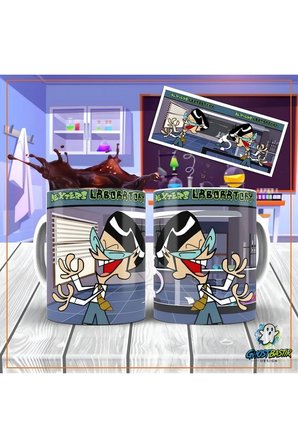 Ghostbastır Design Kupa Dexter'in Laboratuvarı Porselen Mug
