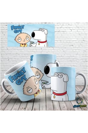 GHOSTBASTIR DESIGN Family Guy Kupa Bardak | Tek Adet K0457