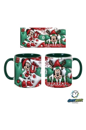 Minnie Mouse Noel | Yılbaşı Kupa Bardak | Tek Adet K0789