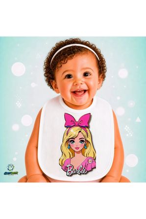 Barbie Keten Bebek Mama Önlüğü – Yumuşak, Emici, Yıkanabilir, Özel Tasarım P008