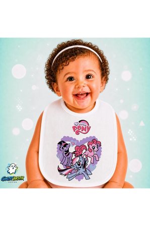 Pony Keten Bebek Mama Önlüğü – Yumuşak, Emici, Yıkanabilir, Özel Tasarım P162