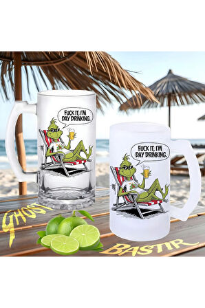 Grinch buzlu ya da buzsuz bira bardağı