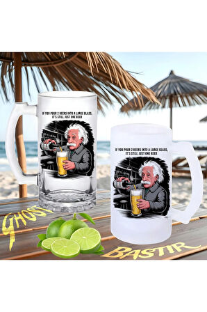 Einstein buzlu ya da buzsuz bira bardağı