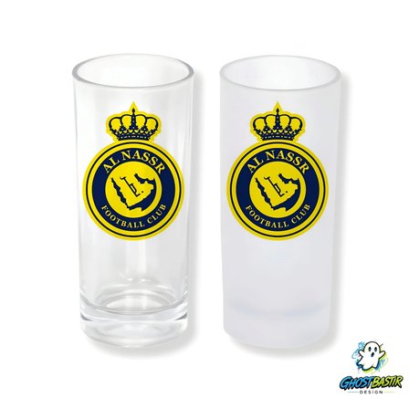 Al Nassr F.C. Buzlu / Buzsuz Seçenekli Rakı Bardağı – 1 Adet Şık Sunum Bardağı 0239