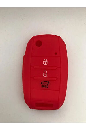 Rio Ceed Cerato Sportage Silikon Anahtar Koruma Kılıfı Kırmızı Renk