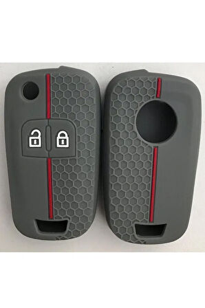 Opel Astra J Corsa D Corsa E Insignia Mokka Meriva 2 Tuslu Silikon Anahtar Kılıf 2.resime Bakınız