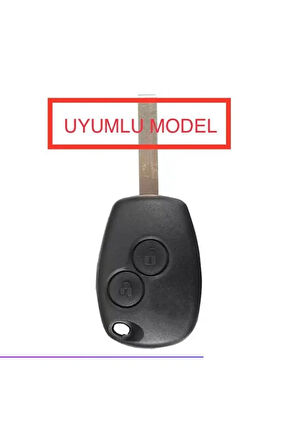 Clio Megane Duster Sandero Captur 2 Tuşlu Silikon Anahtar Koruma Kılıfı Kırmızı Renk