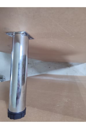 Gobit Ayarlanabilir Metal 20 Cm Krom Mobilya Kanepe Koltuk Baza Yükseltici Destek Ayağı Ayakları.