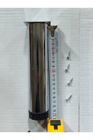8 Adet Gobit Ayarlanabilir Metal 20 Cm Krom Mobilya Kanepe Koltuk Baza Yükseltici Destek Ayağı Ayak