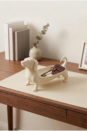Sosis Köpek Figürlü Çok Amaçlı Organizer - Krem