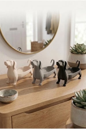 Sosis Köpek Figürlü Çok Amaçlı Organizer - Krem