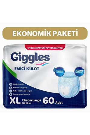 Yetişkin Emici Külot Extra Large 30'lu 2 Paket 60 Adet