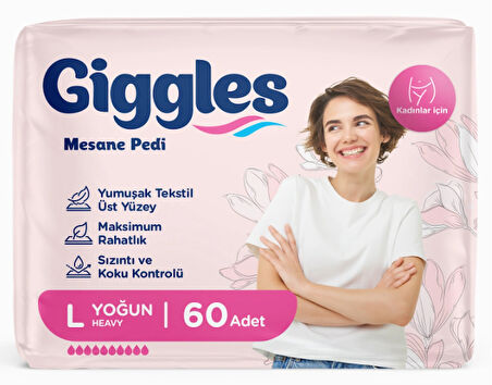 Giggles Kadın Mesane Pedi Large(Yoğun) 60 Adet