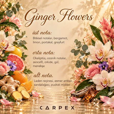 Carpex Ginger Flowers Aroma Oil Oda Kokusu 200 ml Sandal Ağacı Kokulu