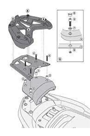 Gıvı Sr1123 Honda Forza 300 Abs (13-17) Arka Çanta Taşıyıcı