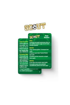 3 Adet Scout – Eğlenceli Futbol Kutu Oyunu Ve Strateji Kart Biriktirme (Card Game, Soccer) Teknik Direktörlük Ve Transfer Market