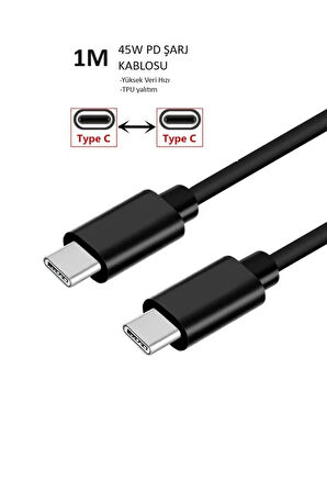 Samsung Galaxy S23 Ultra S23+ Plus S24 Ultra S24+ Uyumlu 45W Type-C USB-C Pd Metal Oto Şarj Seti