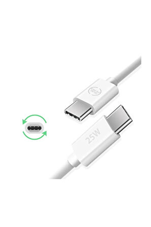 Samsung Galaxy Note 10 Note 20 Lite Ultra 5G Uyumlu 25W PD 2 METRE Type-c Kablo BEYAZ
