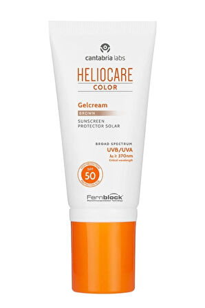 Color Spf 50 Gelcream Brown Renkli Güneş Kremi Esmer Ten 50 ml