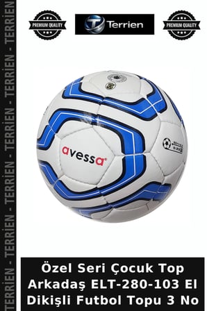 Özel Seri Çocuk Top Arkadaş ELT-280-103 El Dikişli Futbol Topu 3 No