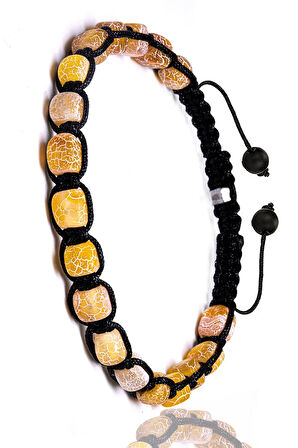 Sertifikalı Yüksek Kalite Doğal Turuncu Akik Taşı Doğal Taş Bileklik