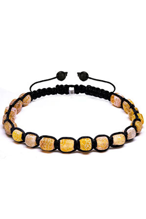 Sertifikalı Yüksek Kalite Doğal Turuncu Akik Taşı Doğal Taş Bileklik