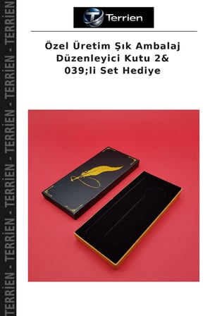 Özel Üretim Şık Ambalaj Düzenleyici Kutu 2& 039;li Set Hediye