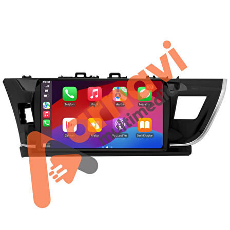 Arnavi Toyota Corolla 2013-2016 6+64 A133 İşlemcili 4 Çekirdek Android Multimedia 10.1"