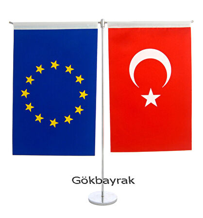 T- Tipi Devlet Masa Bayrağı (15'lik)
