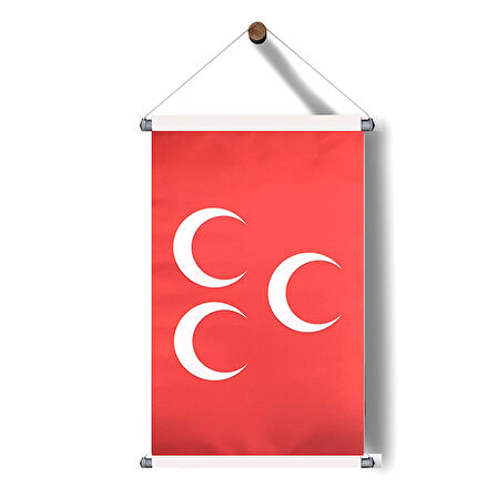 Askılı Kırmızı-Üçhilal Poster 30x50 cm