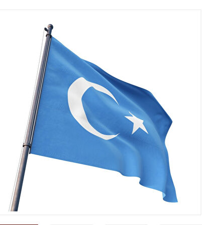 Doğu Türkistan Bayrağı (Gök Bayrak) 100x150 cm