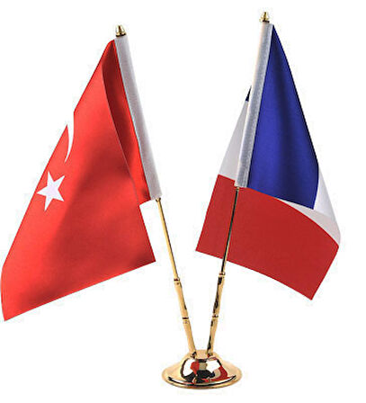 Gold Çiftli Devlet Masa Bayrağı