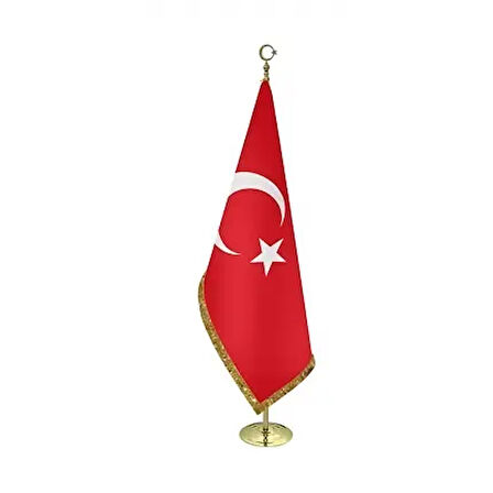 Sarı Makam Bayrağı 225 cm (SİMLİ )
