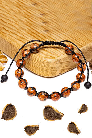 Sertifikalı Mercan Taşı Bileklik - Makrome